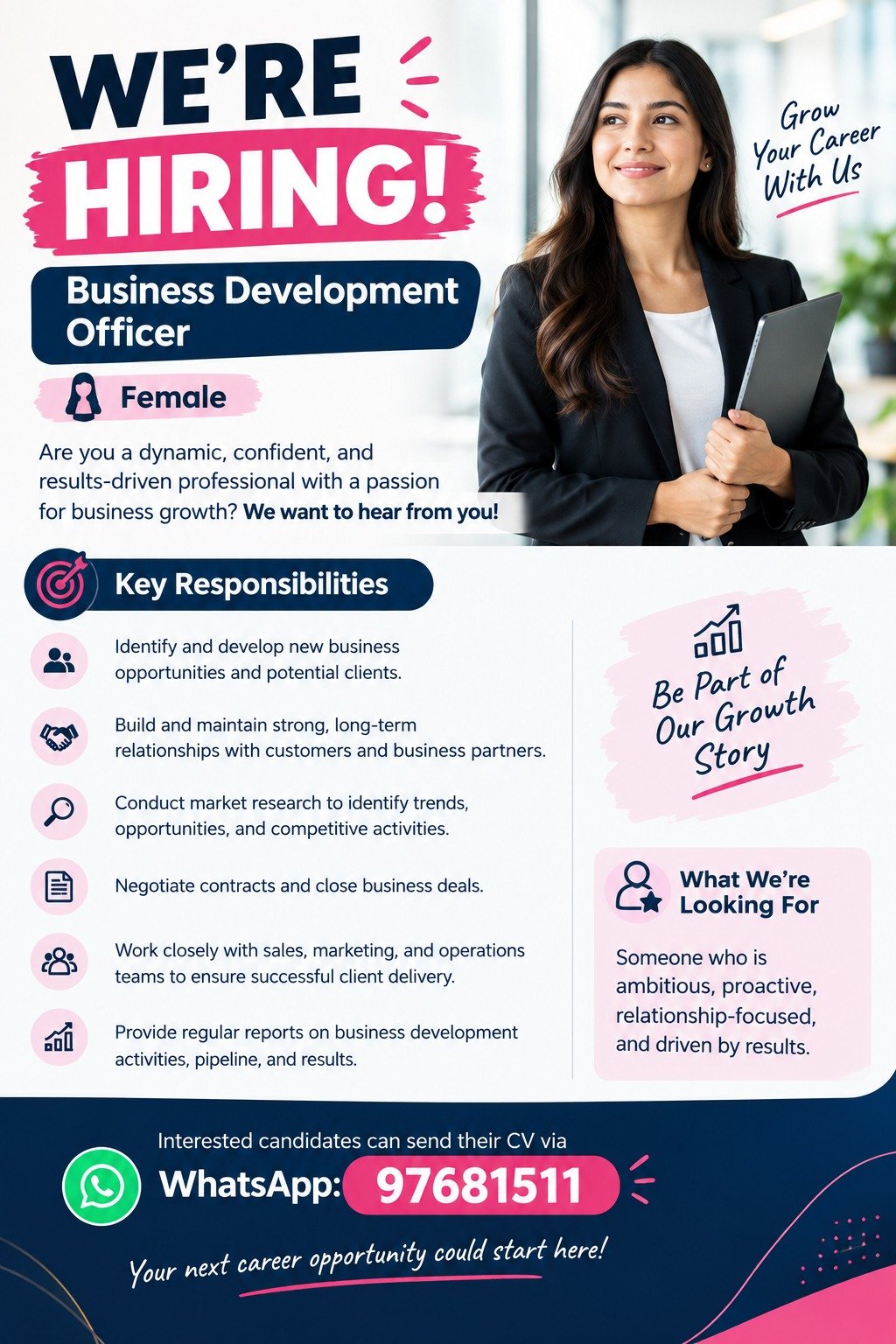 We’re Hiring – Business Development Officer