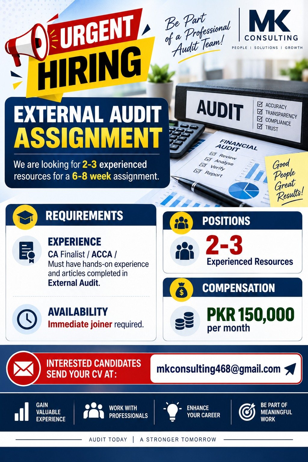 External Audit Assignment Company: MK Consulting